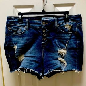 Torrid distressed cut off shorts, 12
